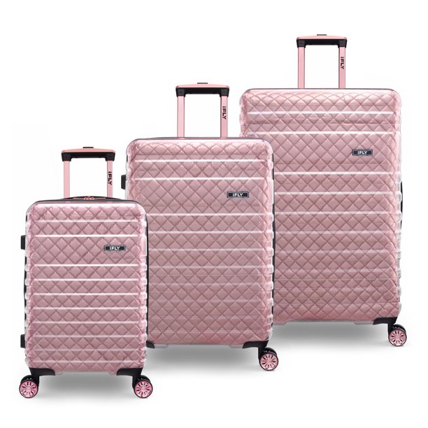 iFLY Hardside Luggage Spectre Versus Clear 3 Piece Set, 20" CarryOn