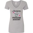 thumbnail image 3 of Inktastic Awesome Physician Assistant for Pa Women's V-Neck T-Shirt, 3 of 5