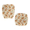 thumbnail image 4 of SCRAWLGOD Capybara Floral Love Beige Non-Slip Office Chair Covers Easy to Remove Desk Chair Slipcovers Scratch Resistant Swivel Chair Cover for Office Decoration, Set of 2, 4 of 7