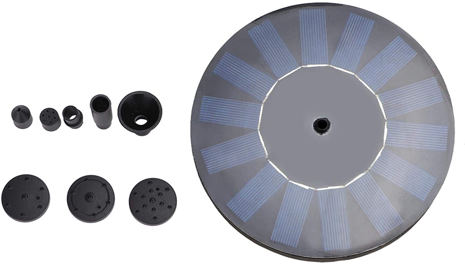 Fountain -Outdoor Solar Powered Floating Bird Bath Water Fountain Pump Garden Pond Fountain Kit