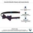 thumbnail image 4 of Ascentix Metallic Flowers and Leaves Bowtie, 4 of 4