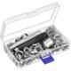 thumbnail image 1 of Kit de herramientas para ojales, herramienta de ajuste de ojales, 100 juegos de ojales, ojales (12 mm), ojales y herramienta de troquelado para ojales, 1 of 5