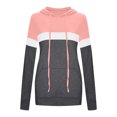 thumbnail image 4 of UAMVSH Hooded Sweatshirts for Women Printed Long Sleeve Tunic Pullover Casual Drawstring Hoodie Ladies Fall Trendy Outfits(XX-Large,Pink 1), 4 of 5