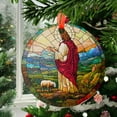 thumbnail image 2 of Jesus Leaves the 99 Ornament SunCatcher Christian Art Light Catcher Window Hanging Bible Verse Home Decoration Gifts Religious Decor, 2025, Holiday 2025, Holiday Decoration,, 2 of 5