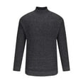 thumbnail image 6 of hopeusince Men's Turtleneck Pullover Sweater Ribbed Knitted Slim Fit Jumper Basic Sweaters Dark Gray L, 6 of 6