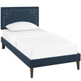 thumbnail image 3 of Modway Josie Fabric Upholstered Twin Platform Bed in Laguna, 3 of 27