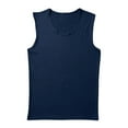 thumbnail image 4 of USNSM Men's Round Neck Tank Tops Quick Dry Lightweight Breathable Tight Fitting Sleeveless Workout T Shirt Muscle Gym Fitness Tee Blue M, 4 of 6