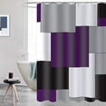 thumbnail image 4 of Mid Century Modern Shower Curtain Bathroom Accessories Decor Shower Curtain Set with 12 Hooks 72x72 Inches, 4 of 7