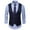 Blue, variant on Hontri Men's Outerwear Vests Summer New Men's Solid Suit Vest British Slim Fit Large Sweetheart Formal Vest Black L