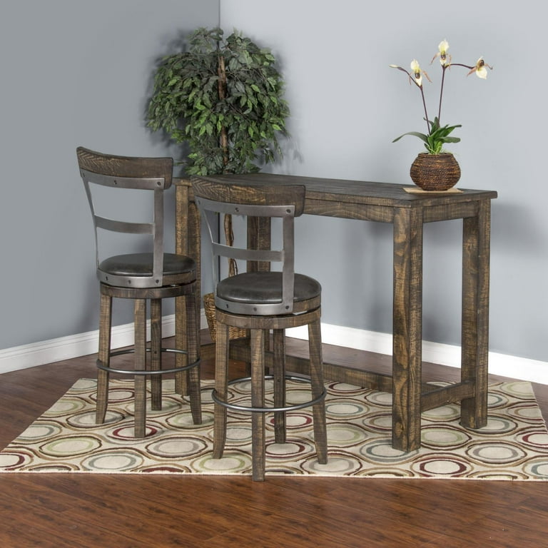 Sunny Designs Metroflex Bar Stool Table In Tobacco Leaf Finish