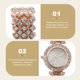 thumbnail image 4 of unbranded Femenino Decorativo Rosa Dorado En Aleación Con Acabado Delicado Y Uso Diario, 4 of 8