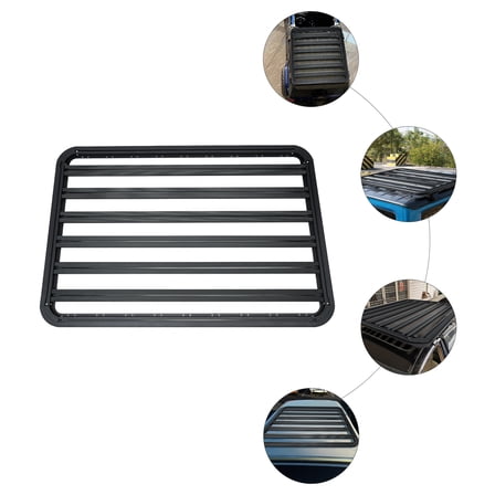 Car Luggage Rack, 330lbs Roof Platform, Aluminum Alloy Construction, Aerodynamic Design for Easy Travel and Off-Road Use