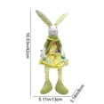 thumbnail image 2 of Conejito de Pascua de peluche, adorable conejo de pie con patas retráctiles de 43 cm, adornos de conejo de Pascua, figuras de conejo de Pascua para decoración del hogar., 2 of 6