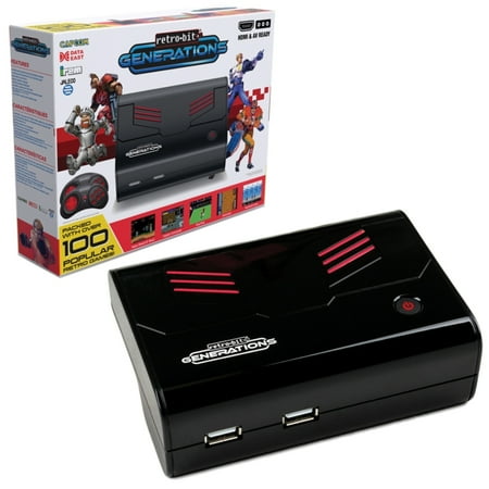 Retro-Bit Generations Plug-n-Play Game Console, Black, 4INX00653