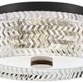 thumbnail image 4 of Elle 2 - Light Black Modern / Traditional - LED Steel Flush Mount Light, 4 of 7