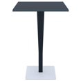thumbnail image 1 of Siesta ISP888-DG 27.5 in. Riva Werzalit Top Square Bar Height Table, Dark Gray, 1 of 2