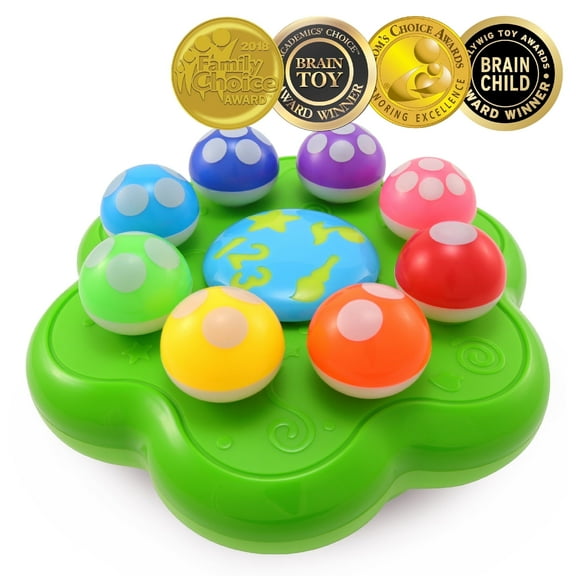 BEST LEARNING Mushroom Garden Interactive Musical Toy for Toddlers Ages 1 to 3 Years