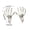 B, variant on Realistic Plastic Skeleton Hand Decor Witch Claw and Undead Ghost Hands for Halloween Wreath Making Spook House Party Supplies Creative Props