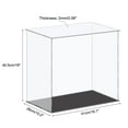thumbnail image 2 of Uxcell Acrylic Display Case Plastic Box Cube Storage Box Clear Small Assemble Dustproof Showcase 41x26x40.5cm, 2 of 5