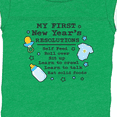 thumbnail image 4 of Inktastic My First New Years Resolutions with Baby Clip Art and Stars Boys Baby Bodysuit, 4 of 5