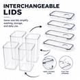 thumbnail image 7 of NULAS Airtight Food Storage Containers with Lids, 4pcs BPA-Free Plastic Meal Prep Containers & Kitchen Pantry Organization Canisters for Cereal, Dry Food, Flour and Sugar, 135.2 fl oz,Black, 7 of 7