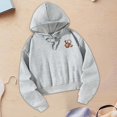 thumbnail image 4 of Jersey Tops Sudadera Tops Ropa de mujer Sudadera con capucha con cordón causal suave, Sudadera con capucha elegante para caminar uso diario XL, 4 of 9