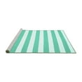 thumbnail image 2 of Ahgly Company Machine Washable Indoor Rectangle Solid Turquoise Blue Modern Area Rugs, 6' x 9', 2 of 4