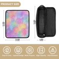 thumbnail image 4 of Hair Tool Organizer Bag with Heat Resistant Mat Removable Travel Storage Case for Hot Air Brushes Curling Irons Rainbow Flower Pattern, 4 of 8