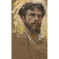thumbnail image 3 of Francesco Paolo Michetti 13x18 Black Modern Framed Museum Art Print Titled - Self-Portrait (1877), 3 of 5