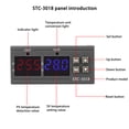 thumbnail image 1 of Pantalla digital, controlador de temperatura digital STC-3018 Control de temperatura por microordenador Sensor NTC Rendimiento inigualable, 1 of 8