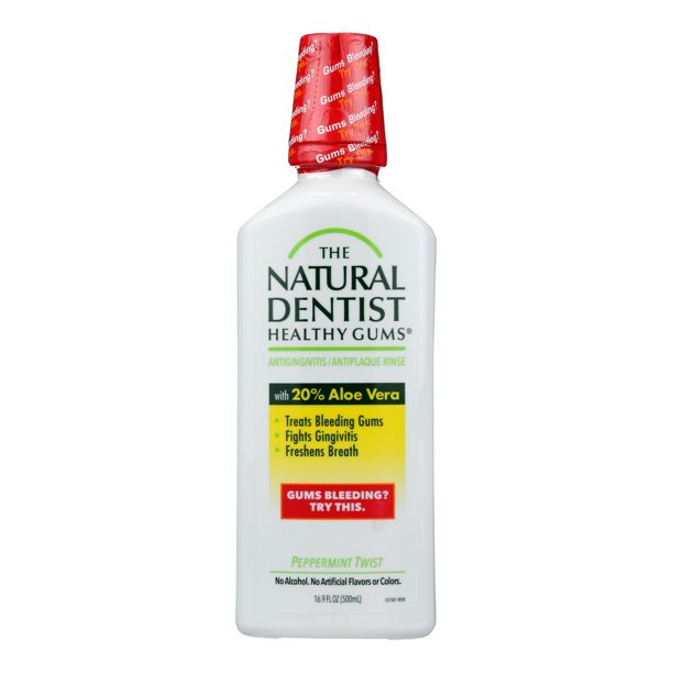 Natural Dentist Healthy Gums Antigingivitis Rinse Peppermint Twist 16