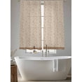 thumbnail image 5 of Pink Brown Floral Sheer Curtains 63 Inch Length 2 Panels Set, Spring Flowers Voile Window Treatment Rod Pocket Curtains Sheers Drapes for Bedroom/Living Room/Kitchen 52x"63"x2, 5 of 7