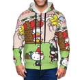 thumbnail image 6 of Lsque Sanrio for Mens Full-zip Hoodie, Zip-up Pullover Hooded Sweatshirt, Kangaroo Pocket Hoodie Ideal for Daily Wear, Travel, and Home-X-Large, 6 of 8