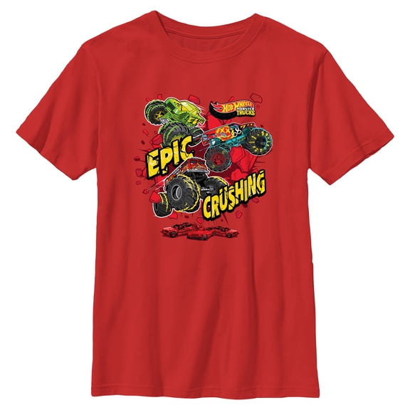 Boys Hot Wheels Epic Crushing Cars T Shirt