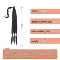 thumbnail image 2 of 80cm Braided Ponytail, Long Braid Ponytail Extension, Straight Around Hair Extension Ponytail Natural Soft Synthetic Hair Piece For Women Girls, 2 of 4