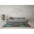 thumbnail image 3 of Ahgly Company Indoor Rectangle Persian Light Blue Traditional Area Rugs, 6' x 9', 3 of 4