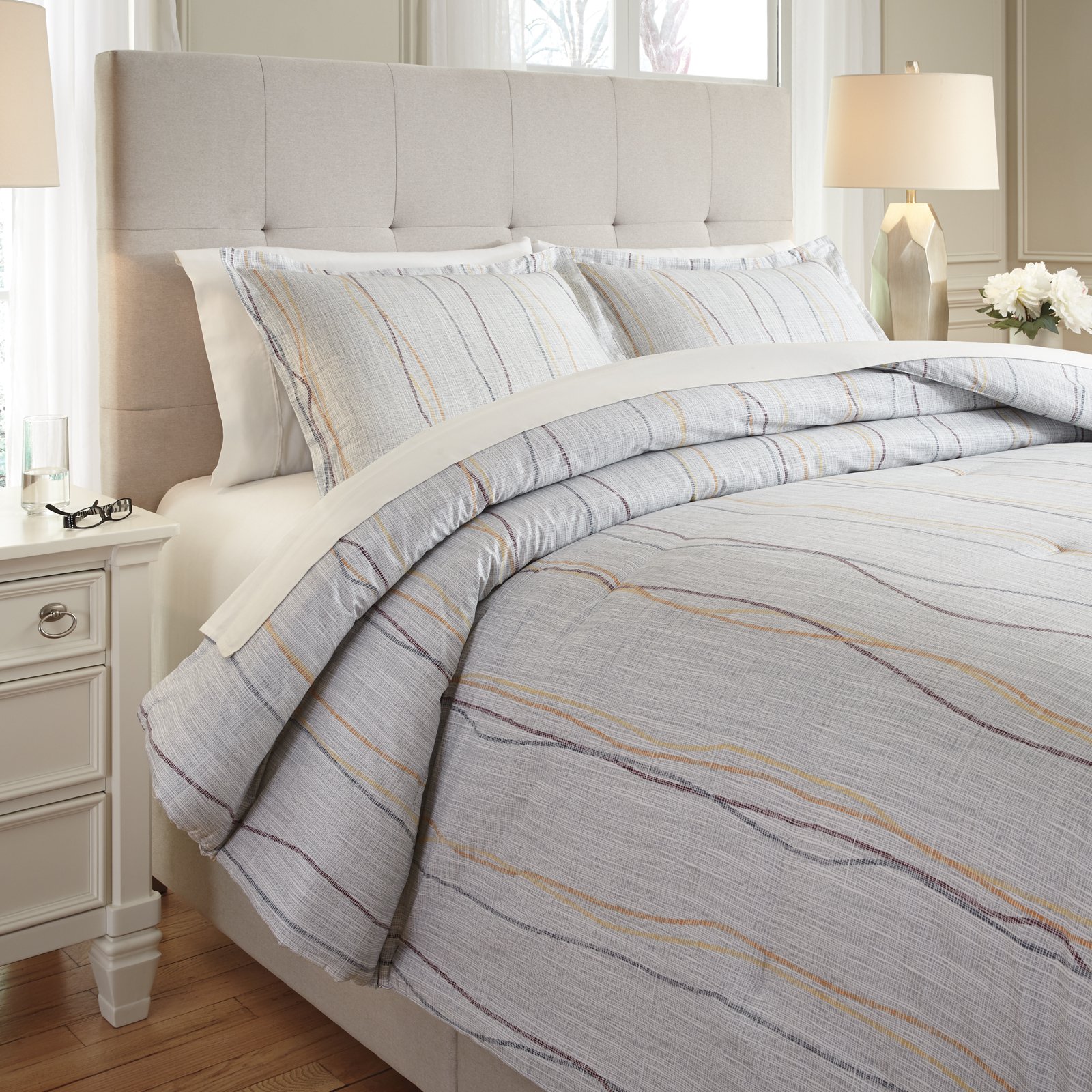 Bevan 3 Piece Comforter Set By Signature Design By Ashley - Walmart.com