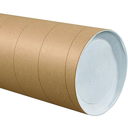 Partners Brand PP8036KHD Tubes d'Expédition Jumbo, 8 Pouces x 36 Pouces, Kraft (Lot de 10)