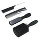 thumbnail image 4 of Juego De Cepillos Para El Cabello, Mango Esmerilado Agarre Cómodo Diente Redondo Evitar Resbalones Aliviar La Presión Juego De Peines Para Cepillos Para El Cabello Evitar La OTVIAP caja negra embalada, 4 of 8