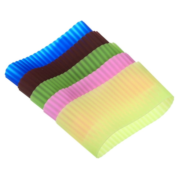 REGALWOVEN 5Pcs Coffee Cup Sleeves, Heat Resistant Nonslip Mug Covers Insulated