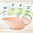 thumbnail image 2 of Posh Setting [20 Pack - 16 oz.] Plastic Soup Bowls Disposable Pink/Gold Rimmed Plastic Dinner Bowls, Salad Bowls - Cereal Bowls for Holidays, Parties, Weddings, Fancy Disposable Dinnerware, 2 of 7