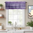 thumbnail image 2 of Abstract Art Wave Valance Curtain Watercolor Purple Window Valances Rod Pocket Short Curtains Window Treatments for Kitchen Bedroom Bathroom Laundry 60" x 18", 2 of 9