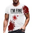 thumbnail image 1 of YDLCAFD Chemise Décontractée Imprimée pour Homme, Manches Courtes, Col Rond, 1 of 5