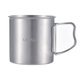 thumbnail image 1 of Taza de doble pared Lixada 300 ml Acero inoxidable mango plegable acampar, 1 of 8