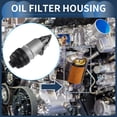 thumbnail image 2 of Conjunto de base de filtro de aceite de motor Unique Bargains No.06E115405K para Audi A4 A5 A6 de aleación de aluminio tono plateado 1 Pc, 2 of 7