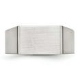 thumbnail image 4 of Chisel Stainless Steel Brushed and Polished Signet Ring, 4 of 8