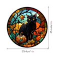 thumbnail image 3 of 3uds. Adhesivo decorativo para ventana de gato negro de Halloween, suministros decorativos para fiestas (1 gato), 3 of 3