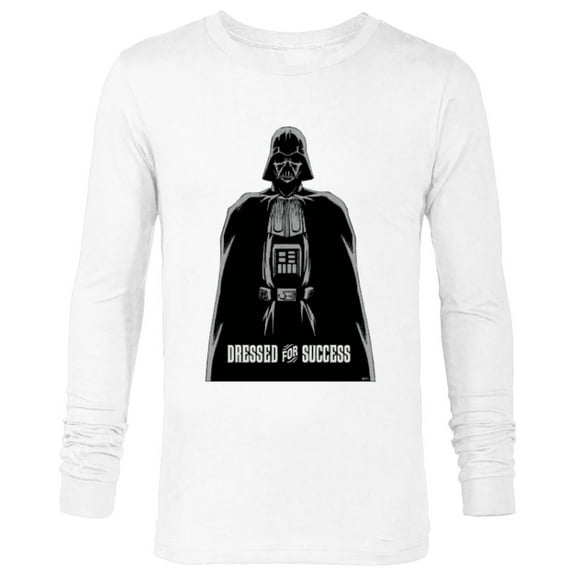 Star Wars Darth Vader Dressed for Success - Long Sleeve T-Shirt for Men - Customized-White