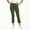 Army Green, variant on Nhthy Women's Solid Casual Ankle Length 9/10 Pants, Slim Straight Fit with Side Pockets, Lightweight Daily All Season Trousers Gray L