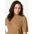 thumbnail image 5 of Jessica London Women's Plus Size Button Front Sweater Dress, 5 of 5
